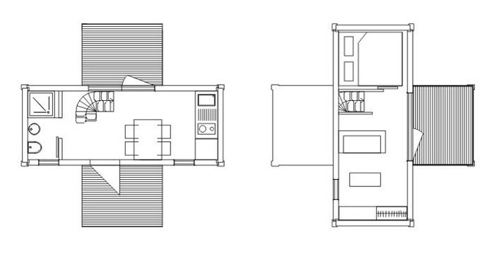 2+ Weekend House Shipping Container Home