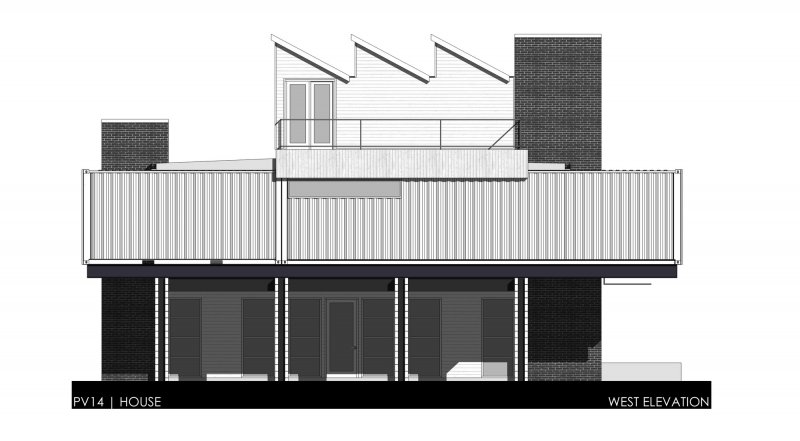 west PV14 Container House