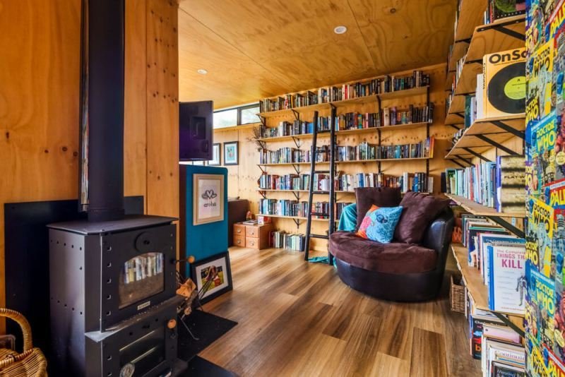 Ahurewa Eco Retreat – Off Grid Shipping Container Home. Coromandel, New Zealand.