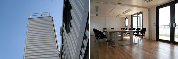 Barking Riverside Shipping Container Marketing Suite