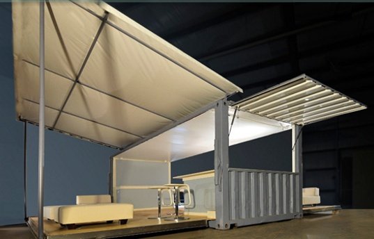 Boxman Studio's Shipping Container Prefab Party Venue