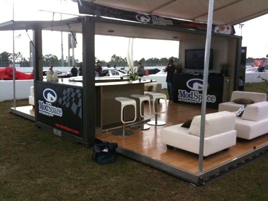 Boxman Studio's Shipping Container Prefab Party Venue