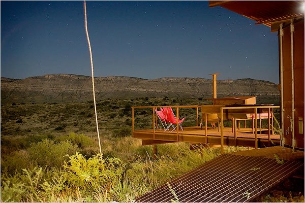 Cinco Camp Roger Blacks Texas Shipping Container Retreat