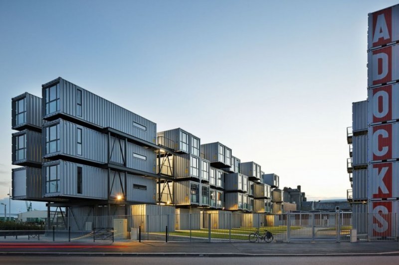 Cité A Docks Student Container Housing by Cattani Architects