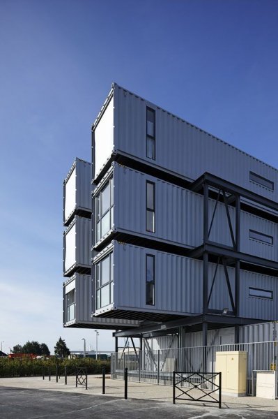 Cité A Docks Student Container Housing by Cattani Architects