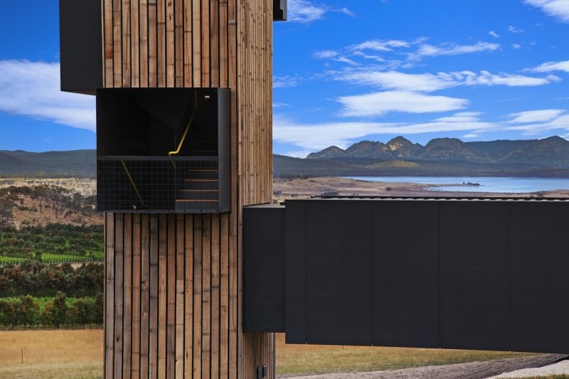 Devil’s Corner Cellar Door, Lookout & Market. Tasmania, Australia.