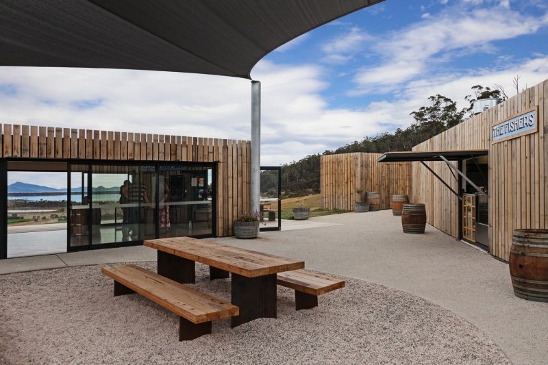 Devil’s Corner Cellar Door, Lookout & Market. Tasmania, Australia.