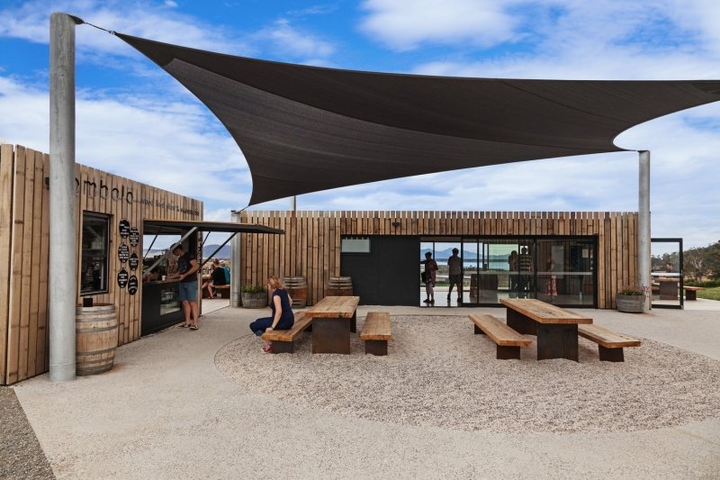 Devil’s Corner Cellar Door, Lookout & Market. Tasmania, Australia.