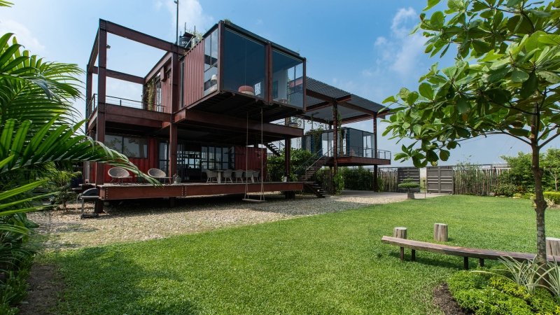 Escape Den Shipping Container Home - Dhaka Bangladesh