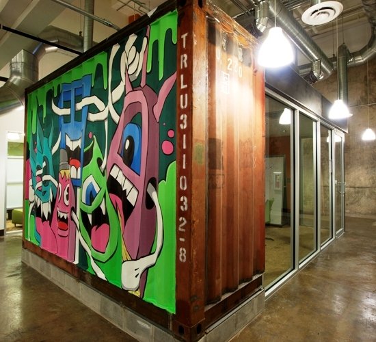 Greg Mike's Recycled Shipping Container Art Project