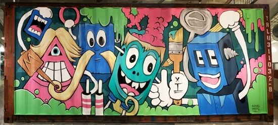 Greg Mike's Recycled Shipping Container Art Project