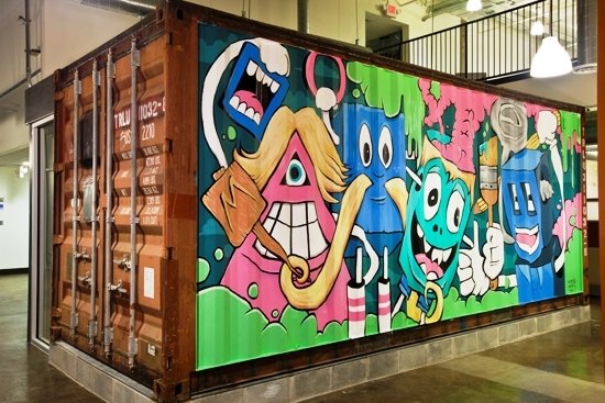 Greg Mike's Recycled Shipping Container Art Project