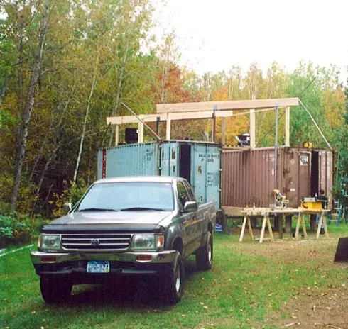 Holyoke Cabin: Off-Grid Shipping Container Home in Duluth, Minnesota