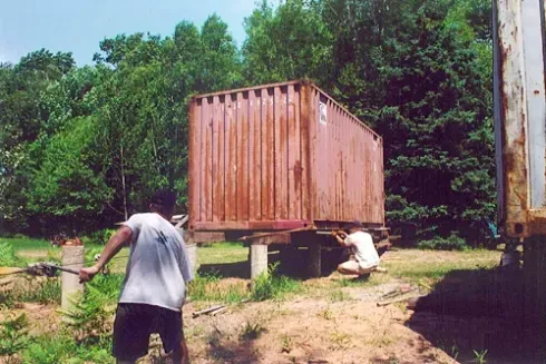 Holyoke Cabin: Off-Grid Shipping Container Home in Duluth, Minnesota