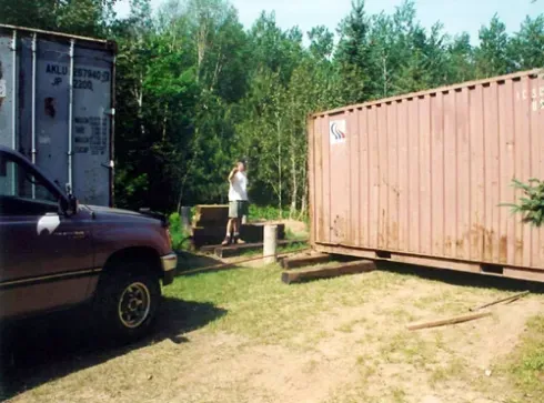 Holyoke Cabin: Off-Grid Shipping Container Home in Duluth, Minnesota