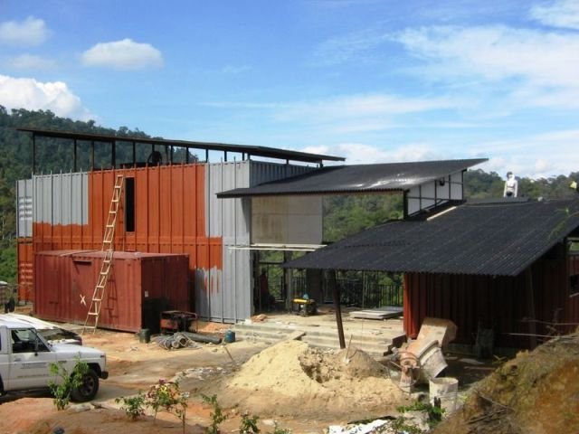 Recycled Container House in Bukit Tinggi, Malaysia