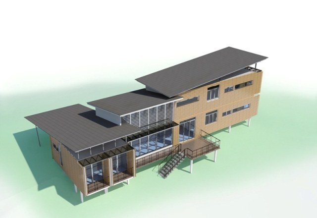 Recycled Container House in Bukit Tinggi, Malaysia