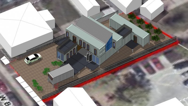Jones-Glotfelty Shipping Container House