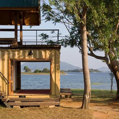Lakeside Shipping Container Home Sri Lanka at Maduru Oya