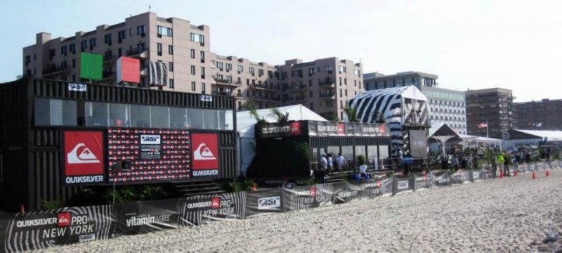 The Quiksilver Pro New York 2011 Shipping Container Structures