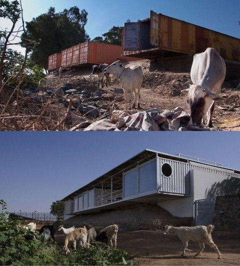 The Shipping Container Medical Compound for the Salam Center Khartoum, Sudan