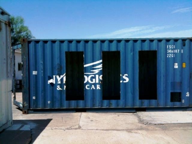 The Very Green Six Recycled Shipping Container Home, Flagstaff, AZ, USA.