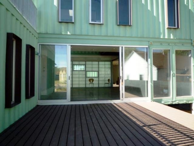The Very Green Six Recycled Shipping Container Home, Flagstaff, AZ, USA.