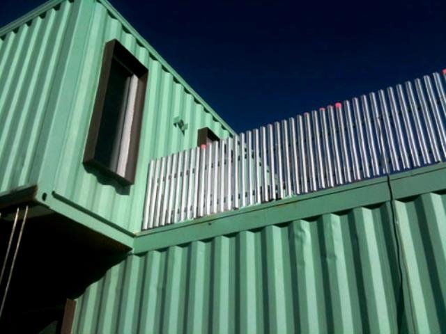 The Very Green Six Recycled Shipping Container Home, Flagstaff, AZ, USA.