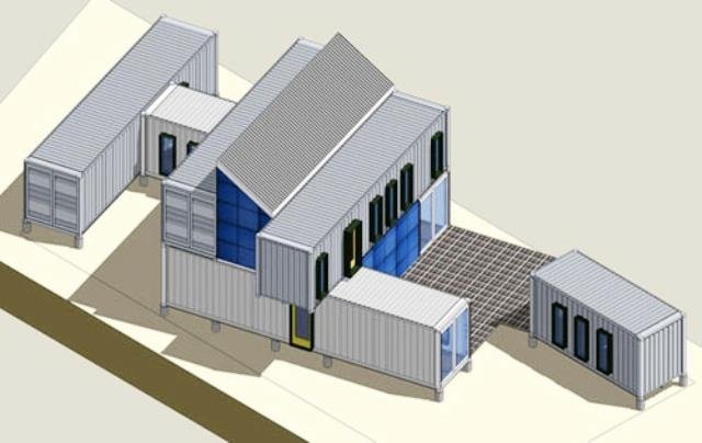The Very Green Six Recycled Shipping Container Home, Flagstaff, AZ, USA.