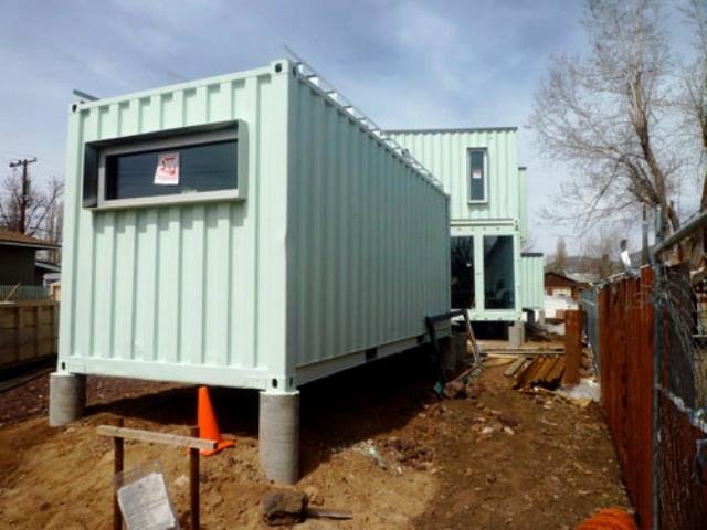 The Very Green Six Recycled Shipping Container Home, Flagstaff, AZ, USA.