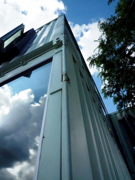 The Very Green Six Recycled Shipping Container Home, Flagstaff, AZ, USA.