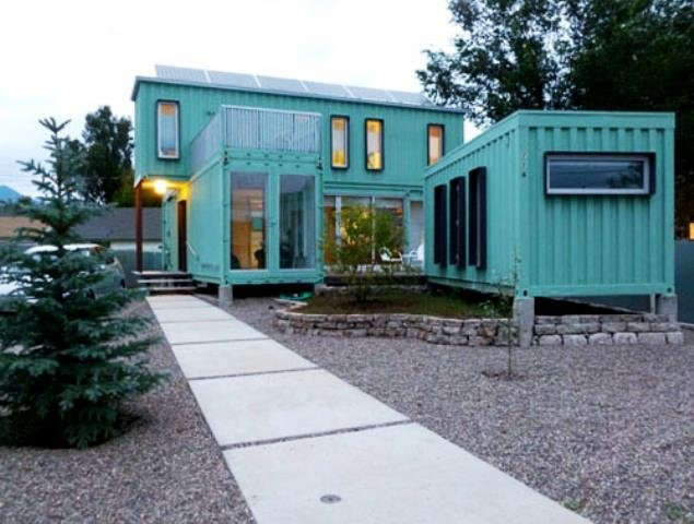 The Very Green Six Recycled Shipping Container Home, Flagstaff, AZ, USA.