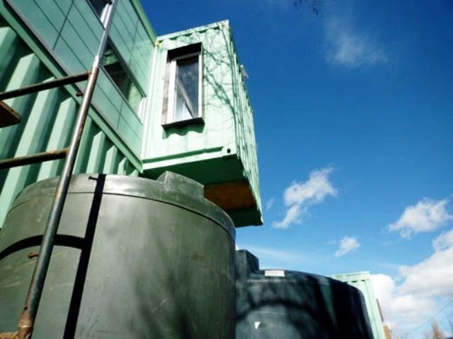 The Very Green Six Recycled Shipping Container Home, Flagstaff, AZ, USA.