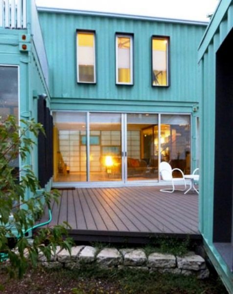 The Very Green Six Recycled Shipping Container Home, Flagstaff, AZ, USA.