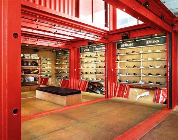The Puma City Retail Shipping Container