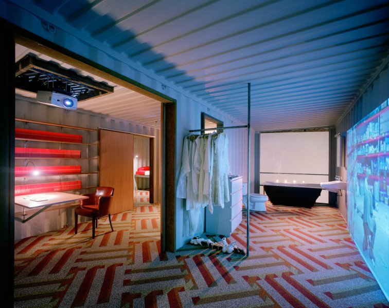 SHIPPING CONTAINER ART AND ARCHITECTURE “THE SUBURBAN HOUSE KIT” BY ADAM KALKIN