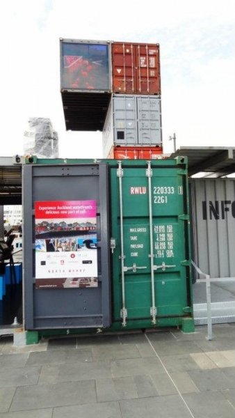 The Wynyard Quarter Shipping Container Kiosk Auckland New Zealand