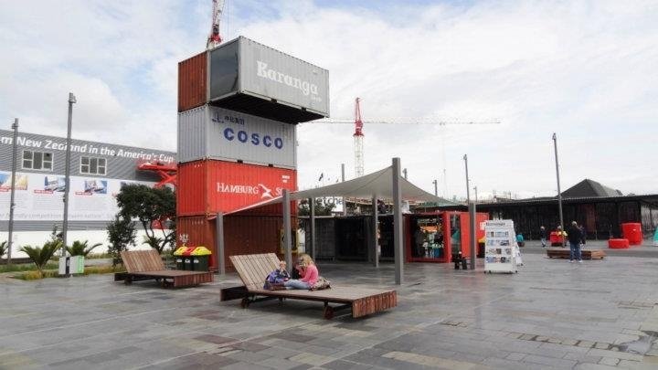 The Wynyard Quarter Shipping Container Kiosk Auckland New Zealand
