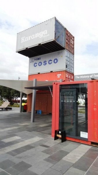 The Wynyard Quarter Shipping Container Kiosk Auckland New Zealand