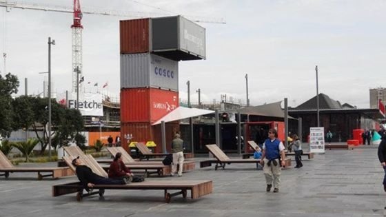 The Wynyard Quarter Shipping Container Kiosk Auckland New Zealand