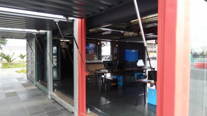 The Wynyard Quarter Shipping Container Kiosk Auckland New Zealand