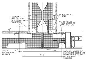 Plan And Section Details For Shipping Container Homes