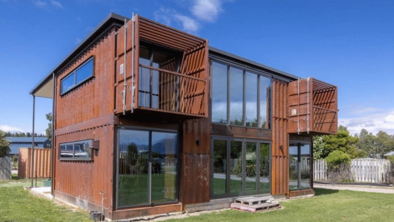 The Hāwea Flat Shipping Container Home in Wānaka, NZ