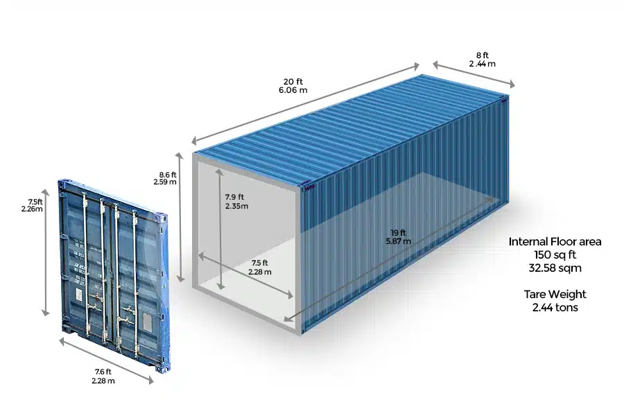 Internal Shipping Container Dimensions | Sizes & Specs